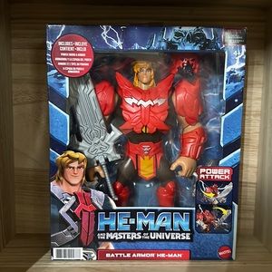 New Box He-man and the Masters of the Universe Battle Armor He-man Netflix Toy